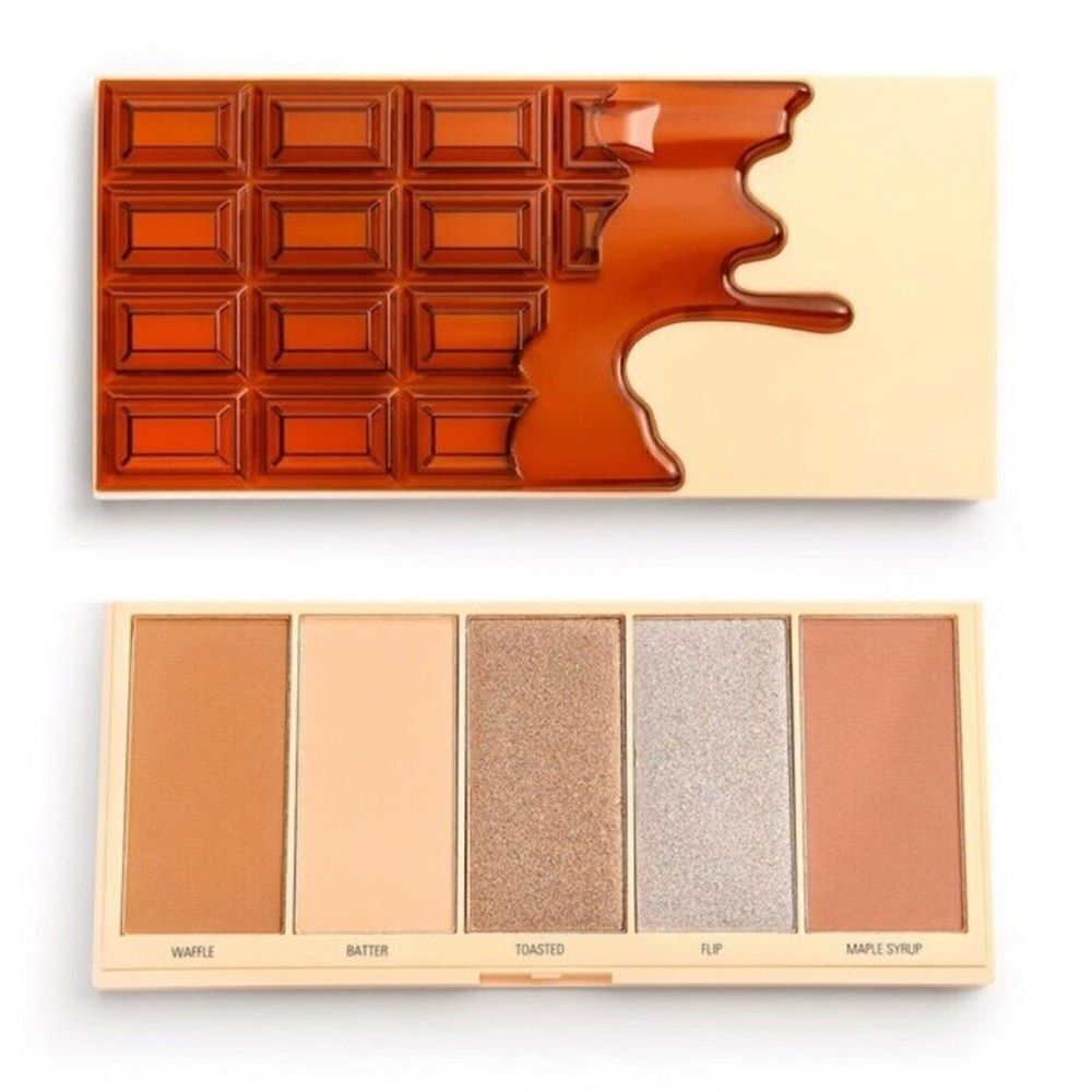 Makeup Revolution Waffle Face Palette Bronzer Contour Highlighter NEW